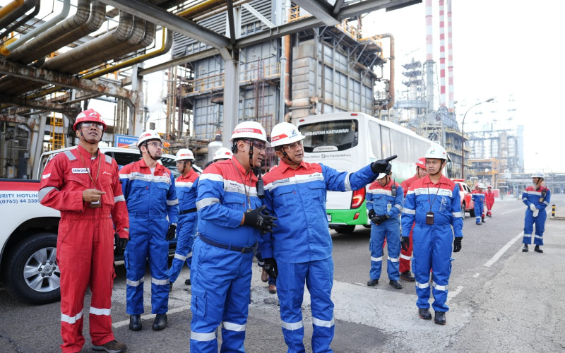 Berkunjung Ke Dumai, Direktur Keuangan PT KPI Apresiasi Kebersihan Area Kilang