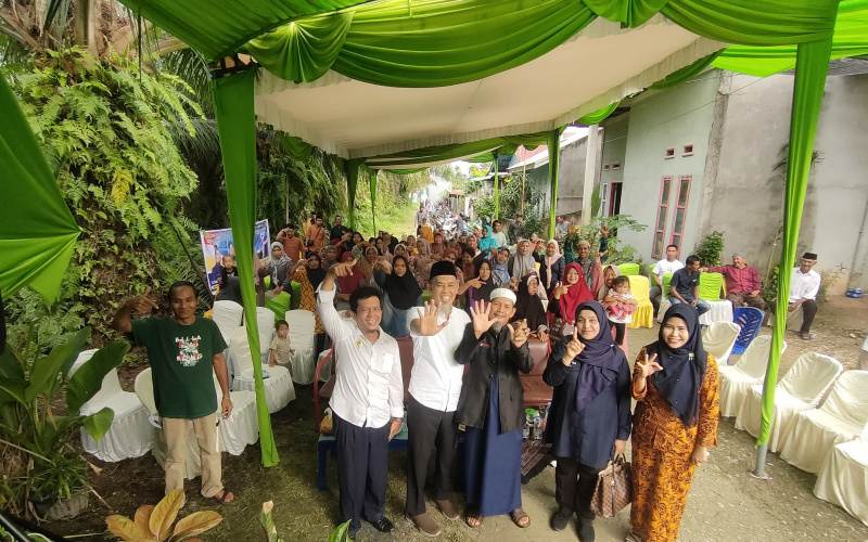 Kampanye Pertama Tatap Muka Caleg Jek Hermanto dari Partai Nasdem Dumai Hadirkan 150 Massa