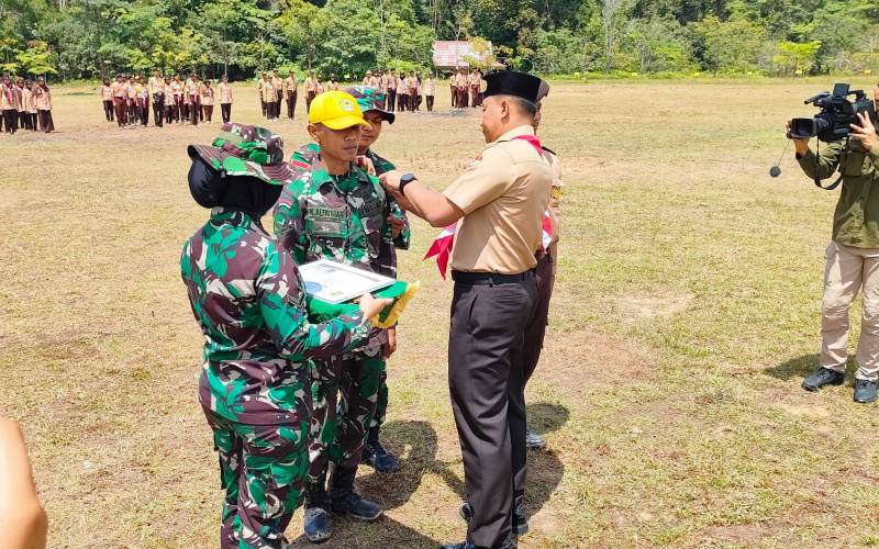 Dandim Dumai Hadiri Penutupan Persami Saka Wira Kartika Korem 031/WB