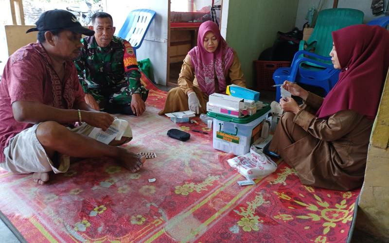 Koramil 02 BK Laksanakan Pendampingan di Pos Yandu Lansia