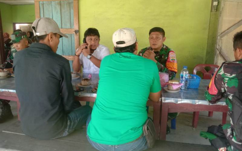 Personil Koramil 03 SS Laksanakan Giat Komunikasi Sosial