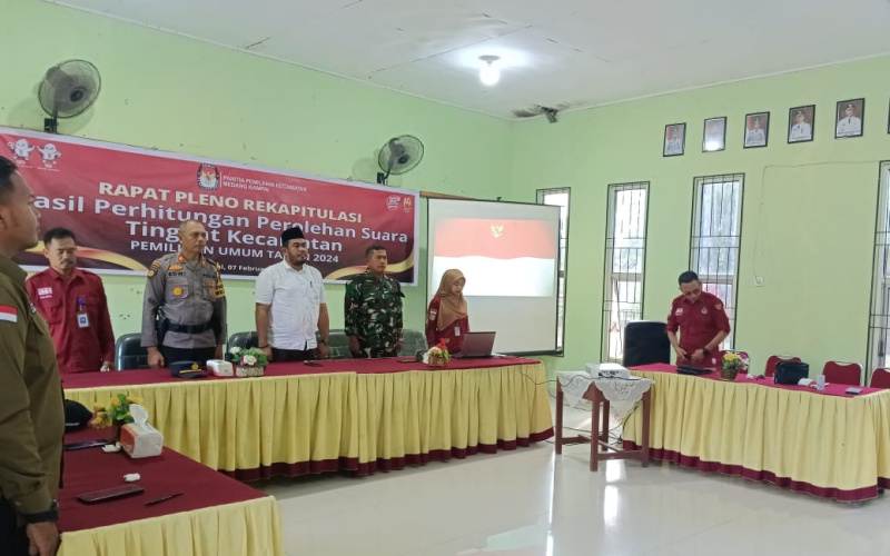 Danpos Ramil Medang Kampai Hadiri Rapat Pleno Rekapitulasi PPK