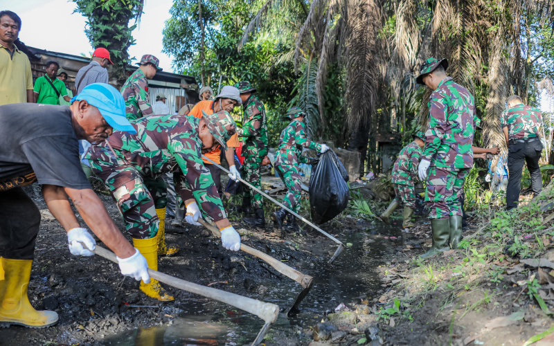 Hari Peduli Sampah, Dandim Dumai Imbau Masyarakat Jaga Kebersihan Lingkungan