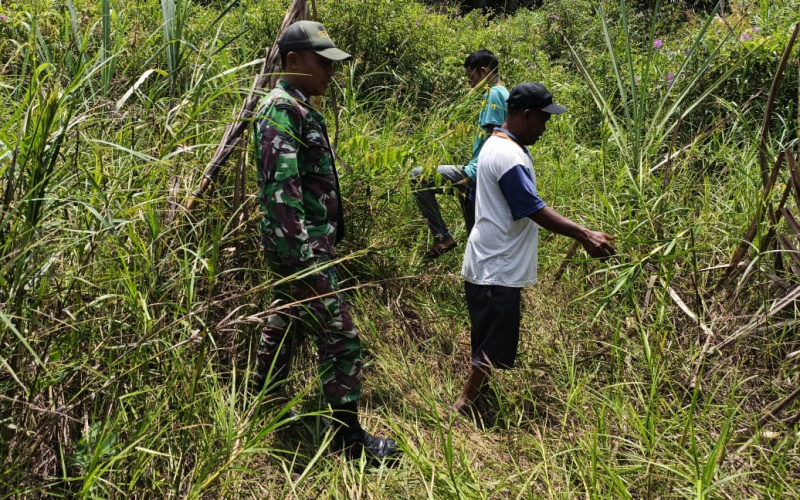 Musim Panas, Koramil 02 Bukit Kapur Patroli Karhutla