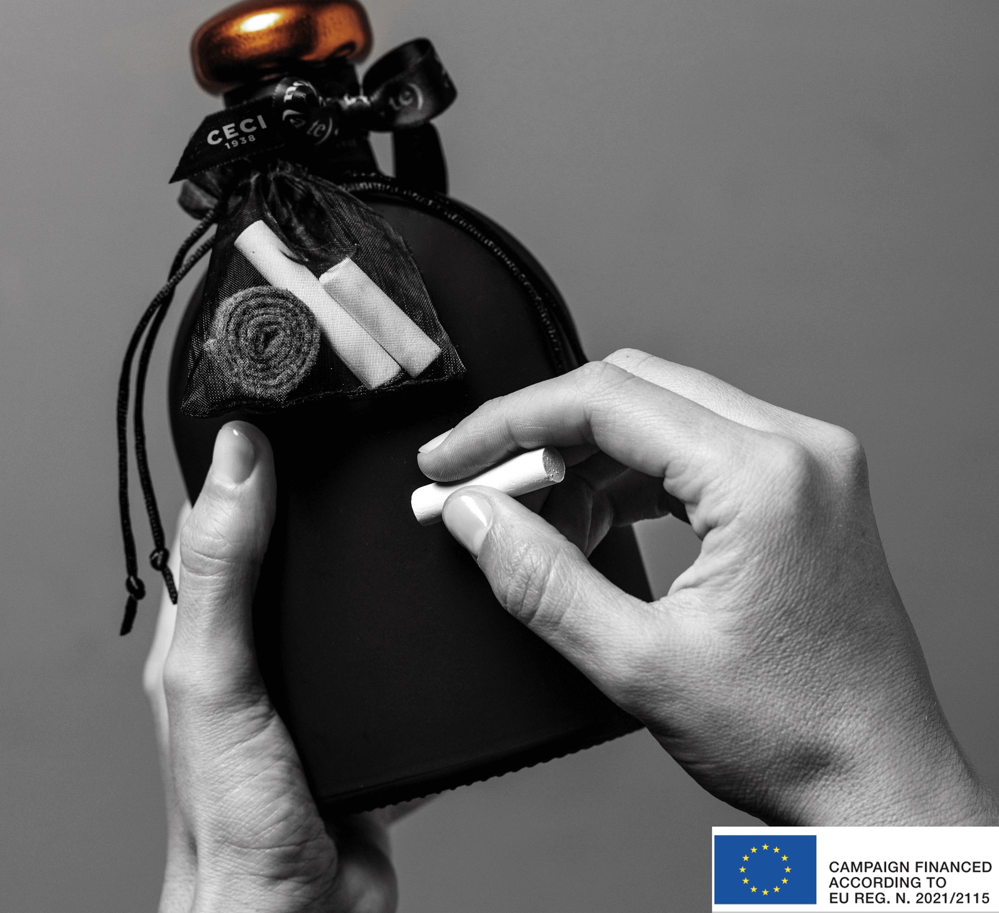 TO YOU, CECI 1938 The famous Lambrusco from Cantine Ceci, now available in a blackboard-bottle, a creative space customers can customise with their own words and drawings