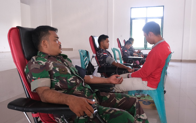 HUT Persit Kartika Candra Kirana ke 78, Cabang LXXV Dim 0320 Dumai Gelar Donor Darah