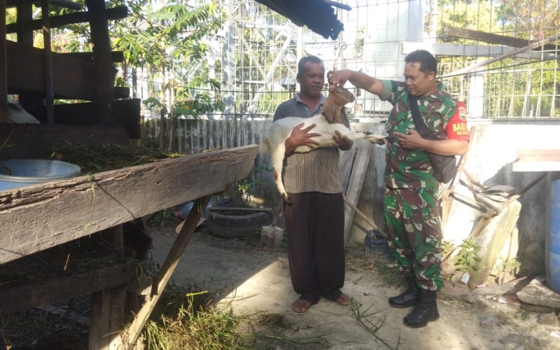 Serka Supriadi Sosialisasi di Peternakan Warga