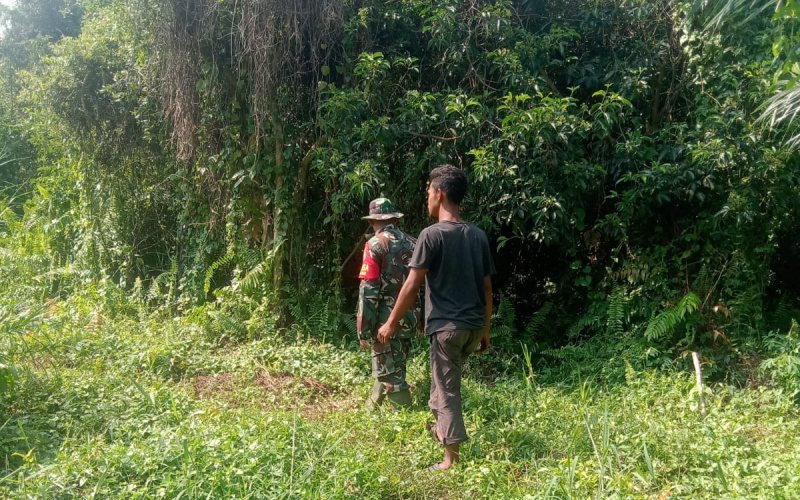 Patroli Intensif, Babinsa Koramil 01 Dumai Cegah Karhutla