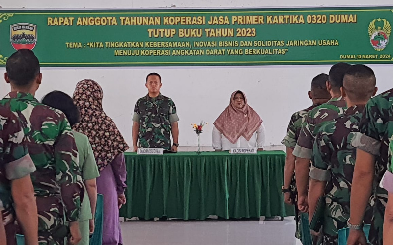 Rapat Anggaran Tahunan Koperasi Primer Kodim 0320 Dumai