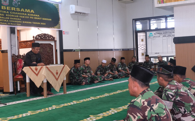 Doa Bersama Peringati HUT Persit KCK Cabang LXXV Dim 0320 Dumai