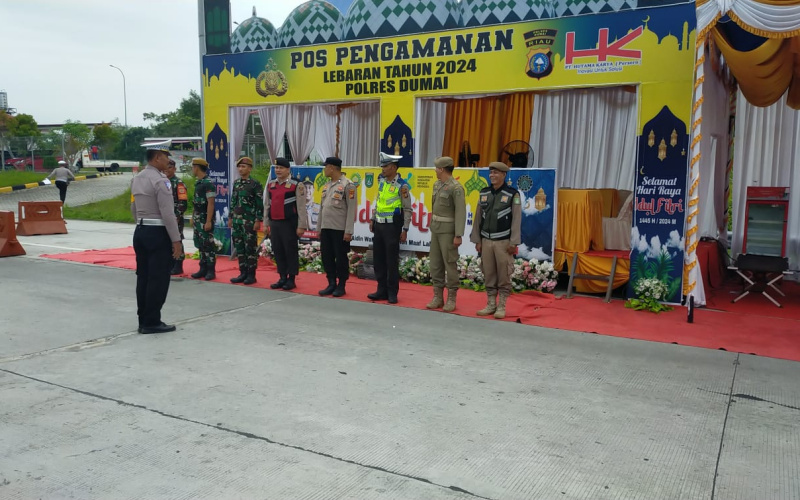 Koramil 02 BK Lakukan Pengamanan di Pos Pintu Tol Dumai - Pekanbaru