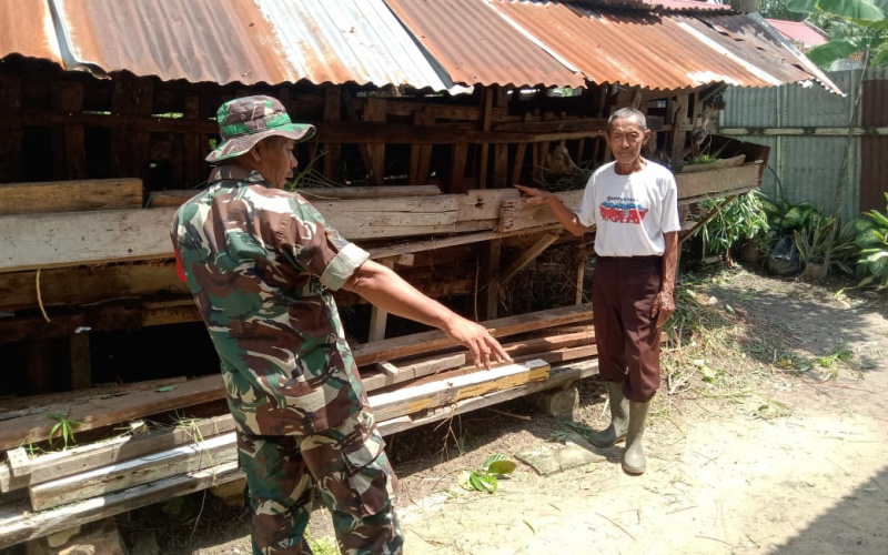 Di Kelurahan Mekarsari Babinsa Kodim Dumai Sosialisasi