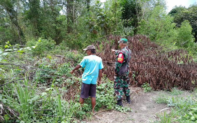 Serma F Purba Aktif Lakukan Patroli di Wilayah Rawan