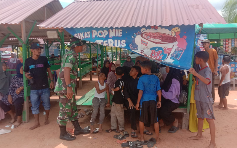 Pos Ramil 02 MK Lakukan Pengamanan di Pantai Koneng