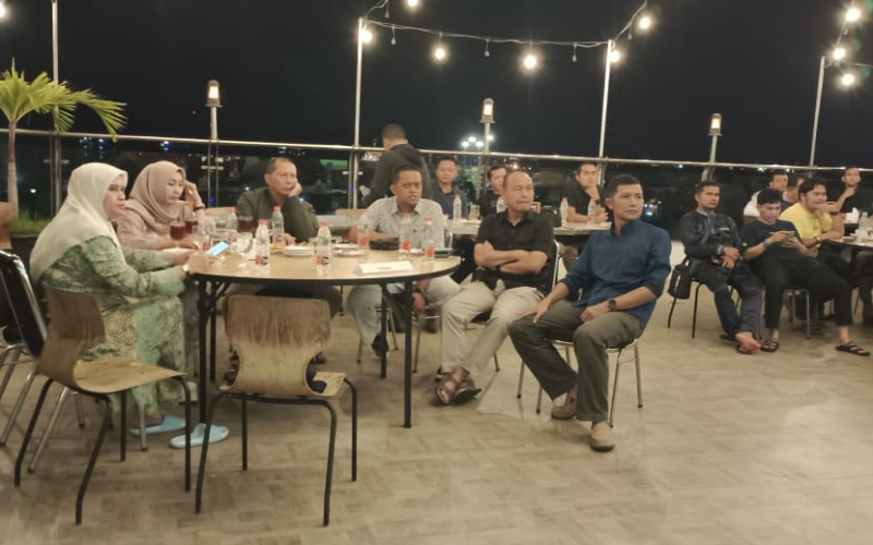 Nobar Timnas U-23, Komandan Korem 031 Wira Bima dan Dandim Dumai Bersama Personil