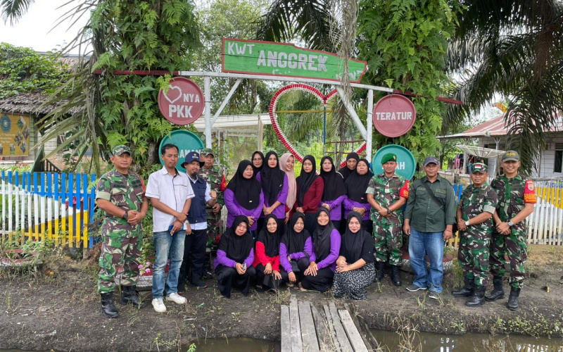 Babinsa Bukit Kapur Gelar Penyuluhan, Atasi Potensi Kelangkaan Bahan Pangan