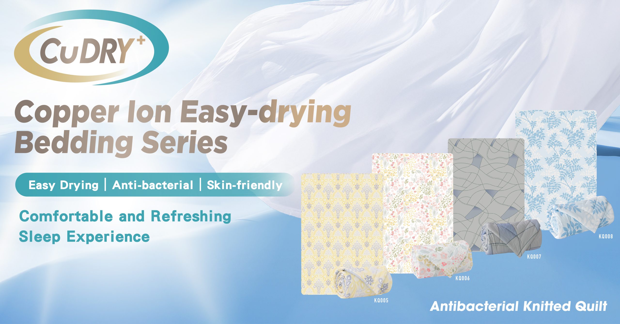 Cepat Kering, Antibakteri, Pengalaman Tidur yang Ramah Kulit, Nyaman dan Menyegarkan, Casablanca Luncurkan Seri Tempat Tidur Ion Tembaga CuDry+ Baru