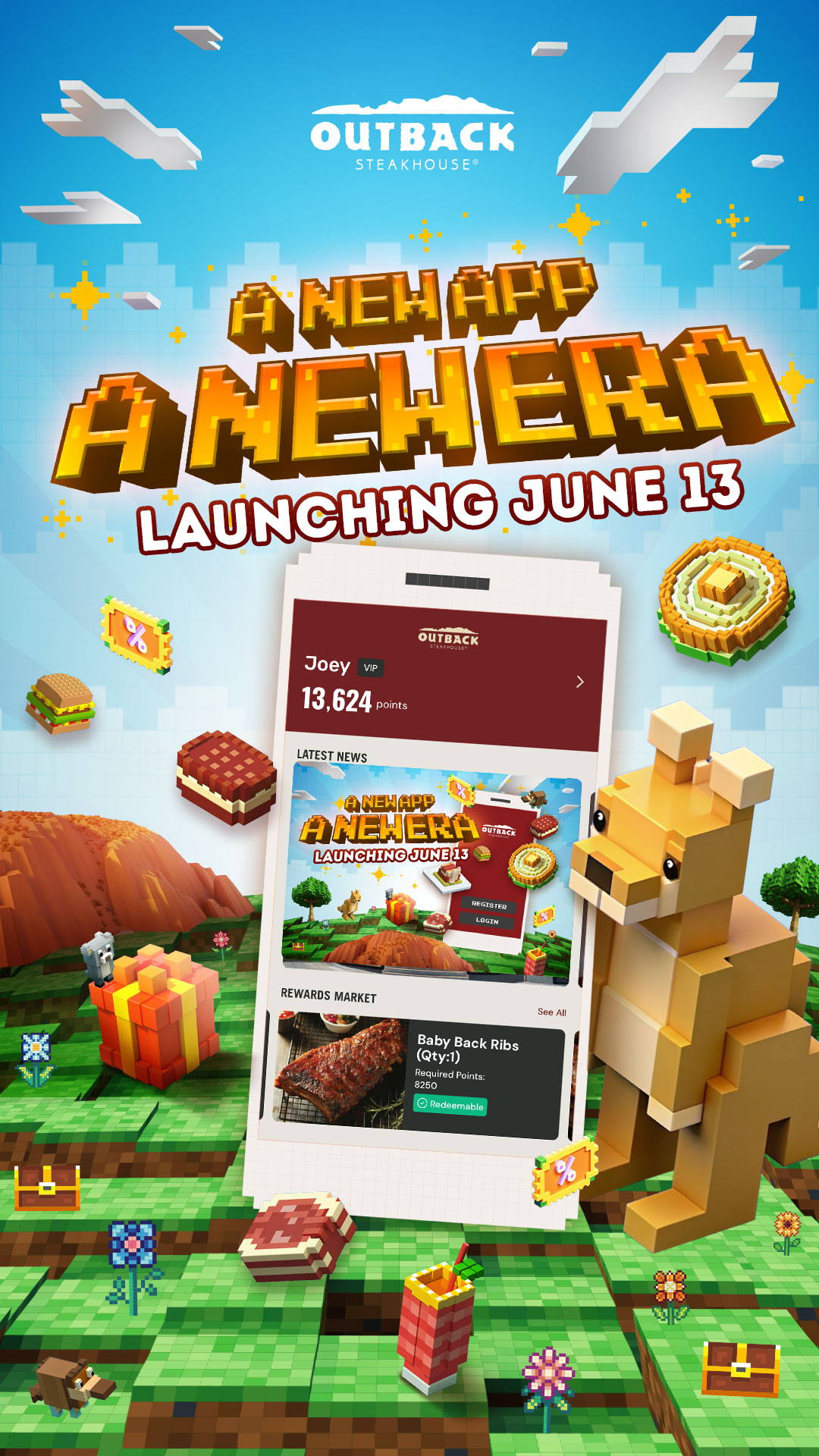 Aplikasi Seluler Outback Steakhouse Diperbarui Sepenuhnya