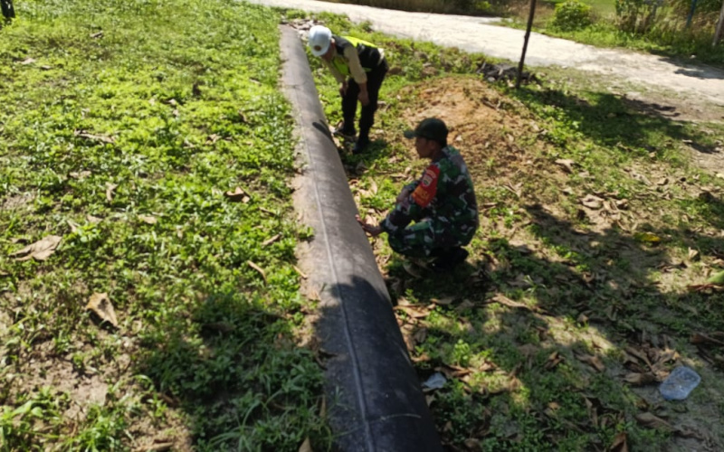 Koramil 02 Bukit Kapur Patroli Karhutla, ini Lokasinya
