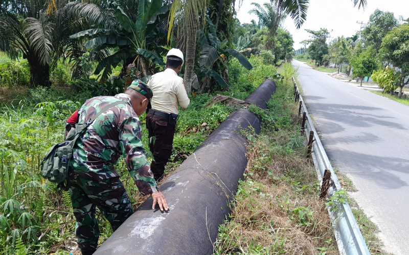 Koramil 01 Dumai Patroli Jaga Keamanan dan Penguatan Binter