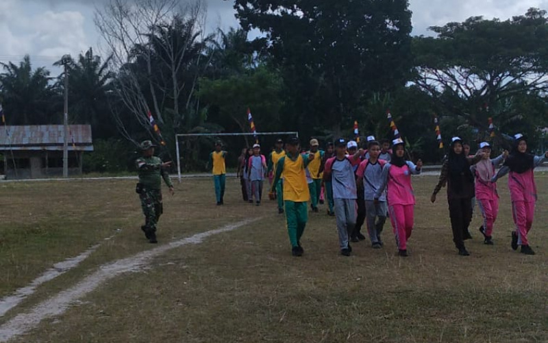 Koramil 03 Beri Pelatihan PBB Jelang Peringatan HUT RI yang ke 79