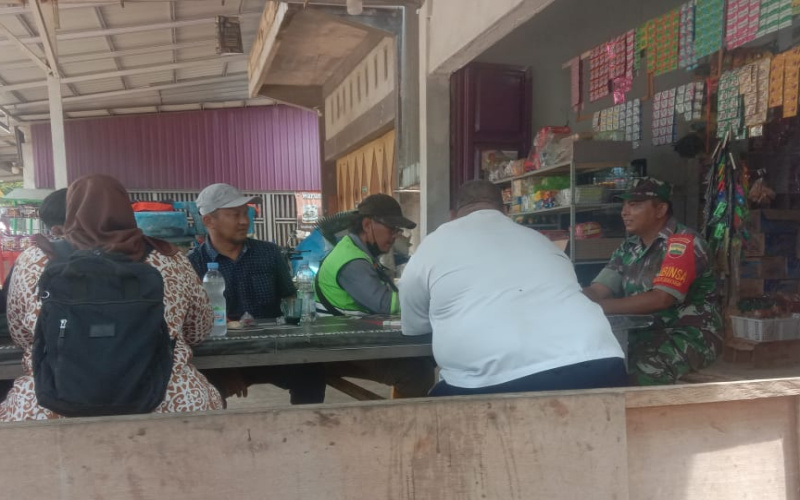 Koramil 02 Bukit Kapur Giat Komsos, Jalin Silaturahmi