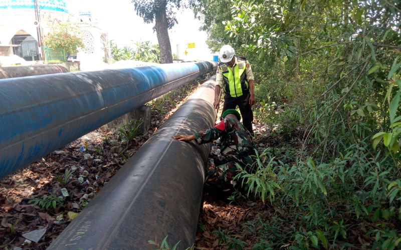 Giat Rutin Koramil 01, Patroli di Sekitaran Pipa Minyak PHR
