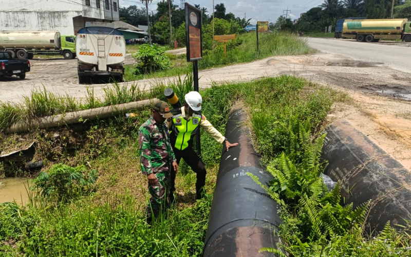 Koramil 02 Bukit Kapur Patroli Keamanan Jaga Wilayah