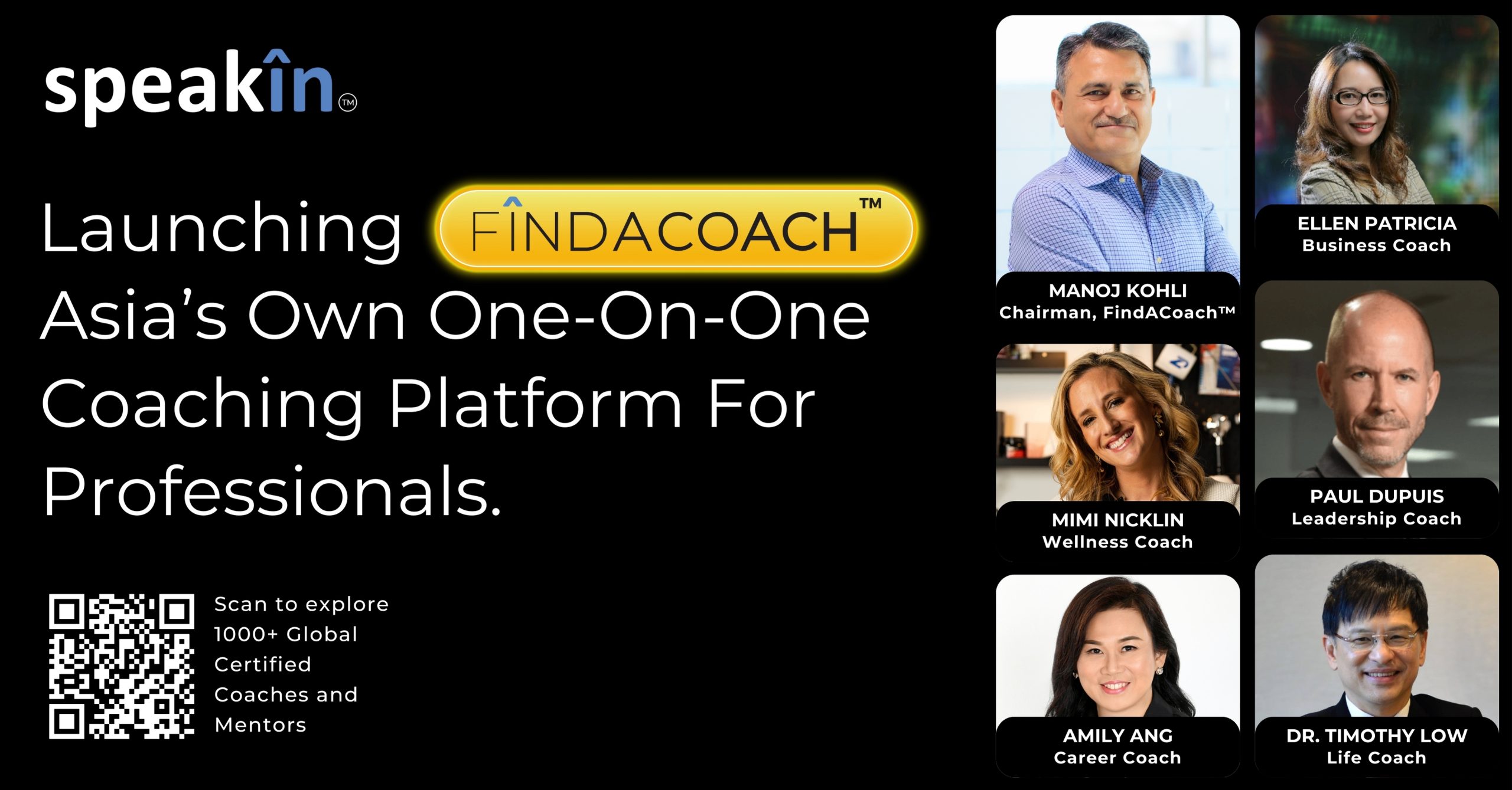 SpeakIn Luncurkan FindACoach, Platform Coaching 1:1 Terbesar di Asia untuk Para Profesional