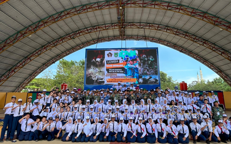 HUT TNI ke 79, Ribuan Pelajar Antusias Ikuti Lomba PBB Hari ke 2