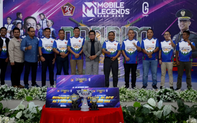 Peringati HUT TNI, Kodim Dumai Gelar Turnamen Mobile Legends