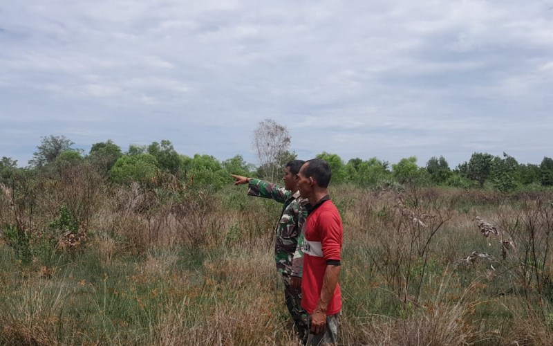 Koramil 03 Jaga Wilayah Tetap Aman dari Karhutla