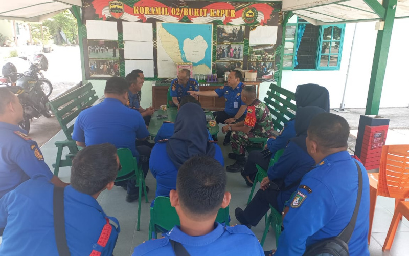 Sertu Roni Sambut Kunjungan KA Damkar Dumai, ini yang Dibahas