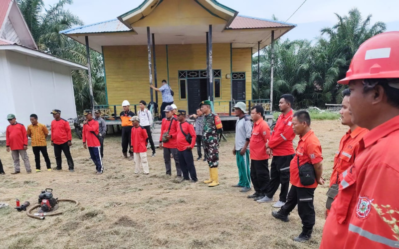 Koramil 03 di Batu Teritip Sosialisasi Pencegahan Karhutla