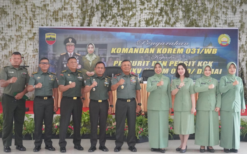 Brigjen TNI Sugiyono Kunjungi Makodim 0320 Dumai