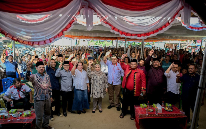 Kasmarni - Bagus Santoso di Dukung Penuh Ikatan Keluarga Batak Kabupaten Bengkalis