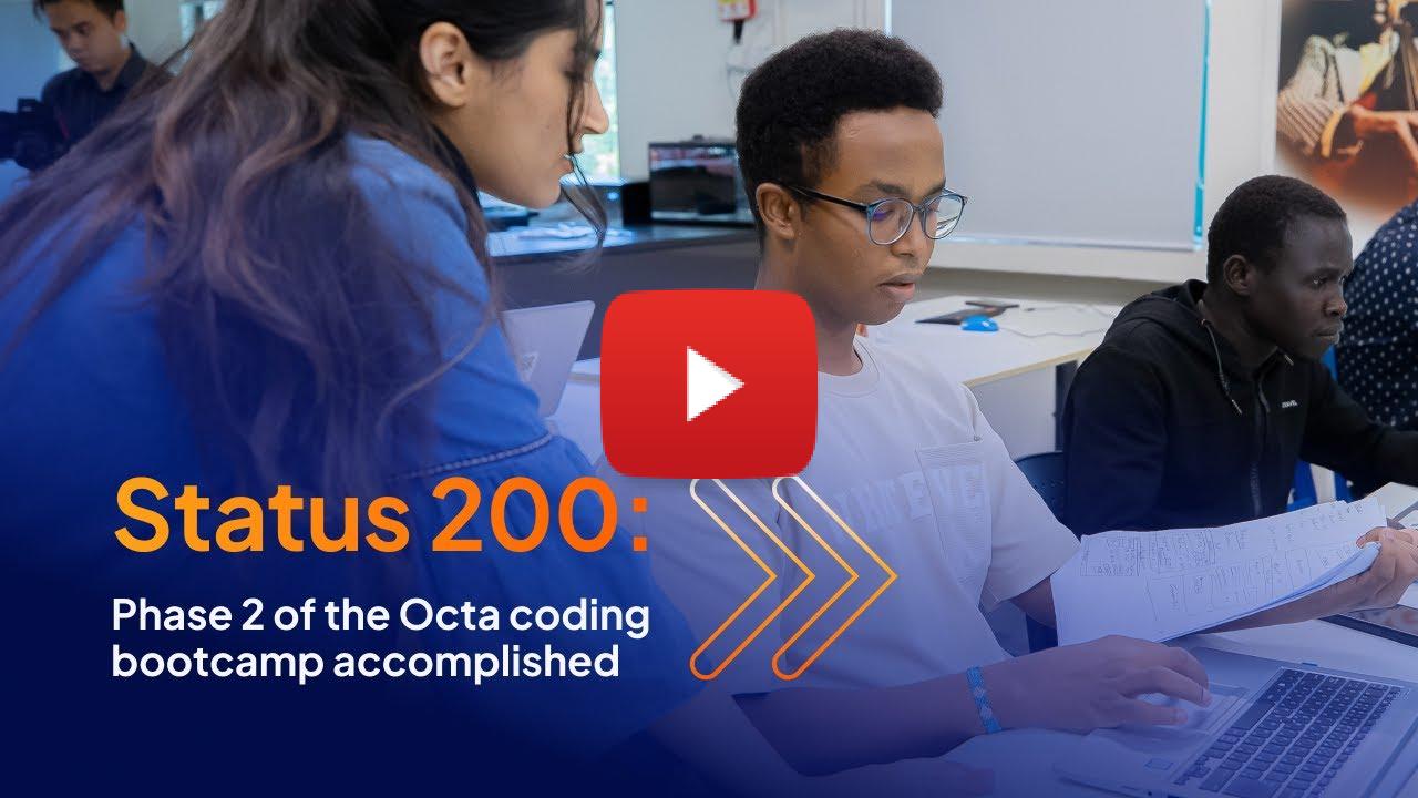 Octa's coding bootcamp moves into the final stage as the broker celebrates its birthday